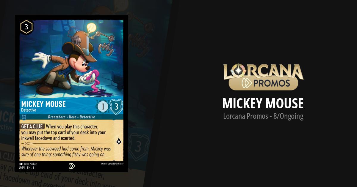 Mickey Mouse Lorcana Promos Lorcana Card | Lorcanawiz Mickey Mouse Lorcana Promos Lorcana Card | Lorcanawiz